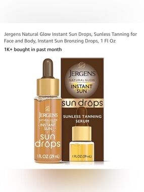 (676) X6 BOTTLES JERGENS TANNING DROPS